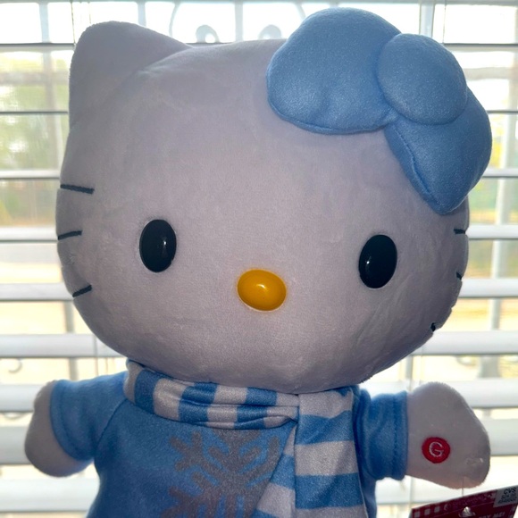 NWT - Hello Kitty Christmas Blue Snowflake Dress and Scarf Stepper - Picture 2 of 3